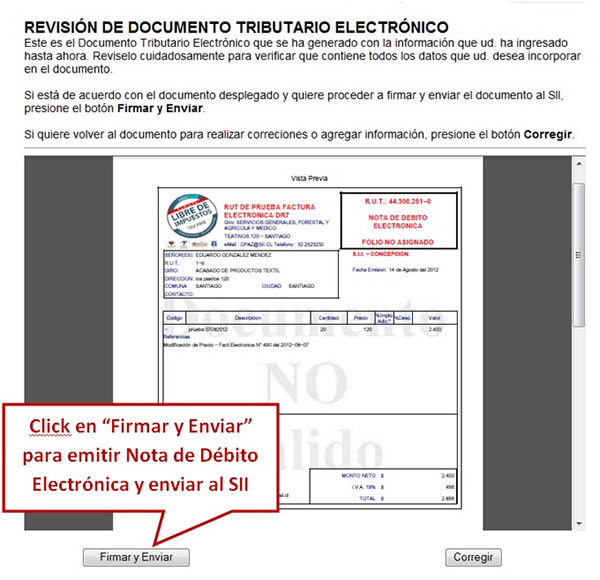 nota de debito