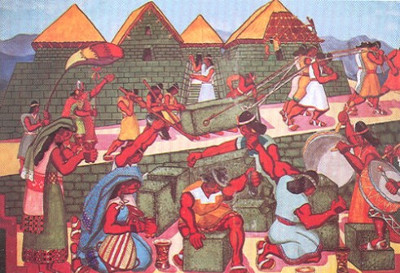 Ilustración del Tributo Incaico.