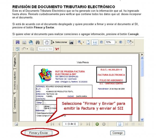 Sii servicio de impuestos internos