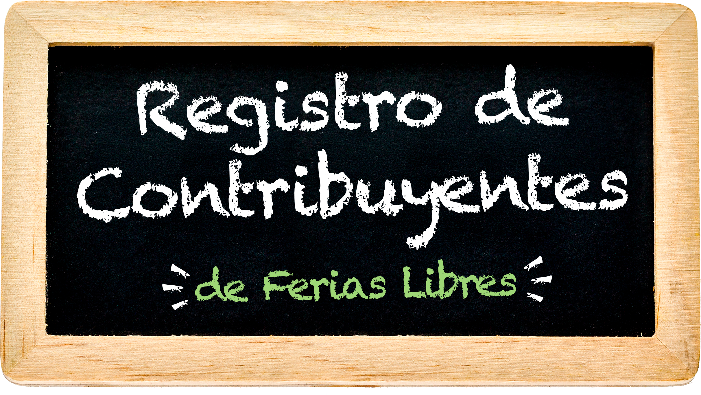 Pizarra Ferias libres
